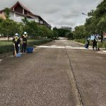 สมาชิกจิตอาสาพระราชทาน มร.ลป. พัฒนาภูมิทัศน์ เมื่อวันที่ 18 พฤศจิกายน 2568