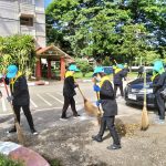 สมาชิกจิตอาสาพระราชทาน มร.ลป. พัฒนาภูมิทัศน์ เมื่อวันที่ 21 พฤศจิกายน 2568